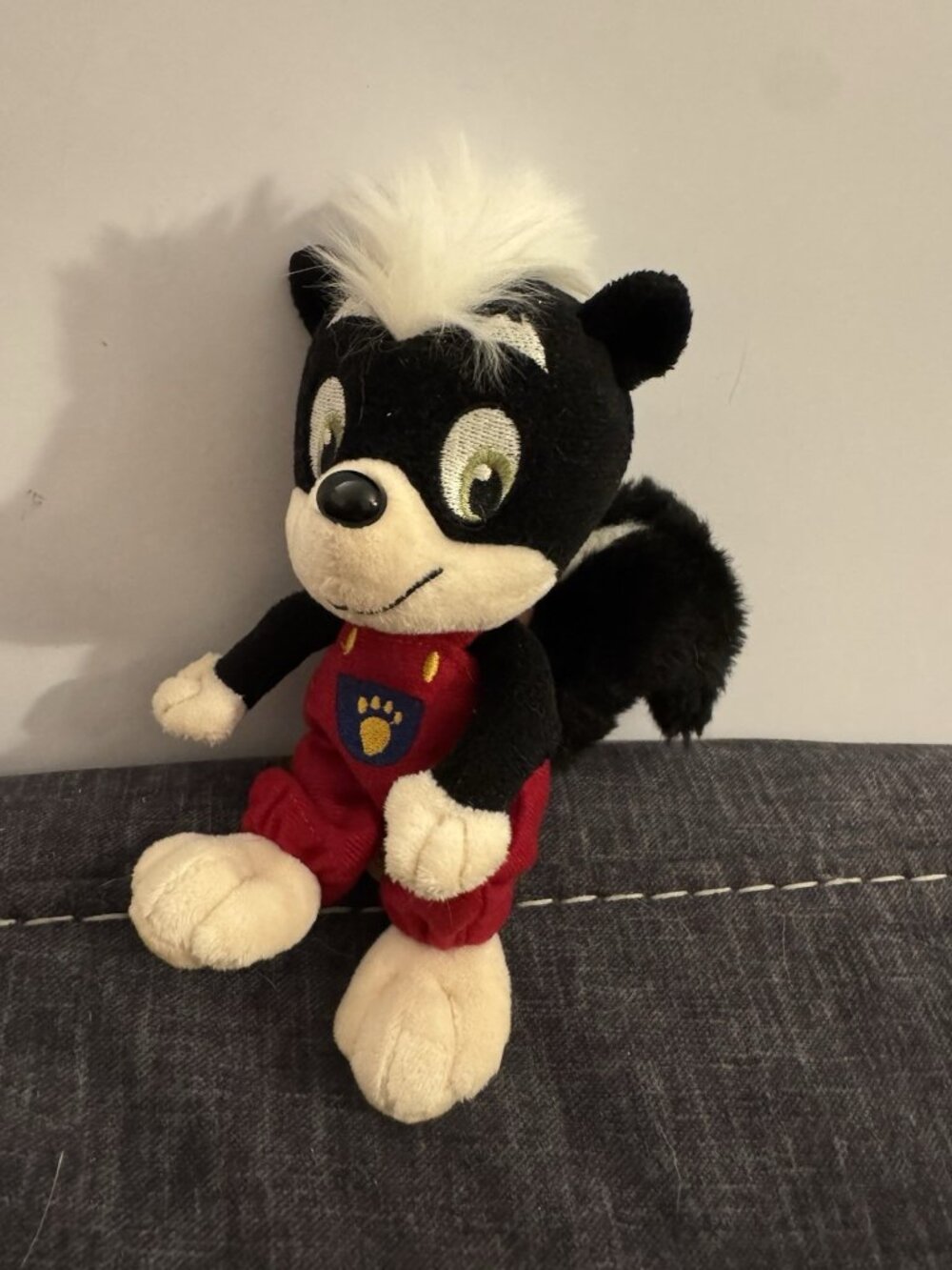 Wild Animal Baby Explorers Sammy The Skunk Plush In Overalls BB37